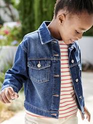 Denim Worker-Style Jacket for Girls