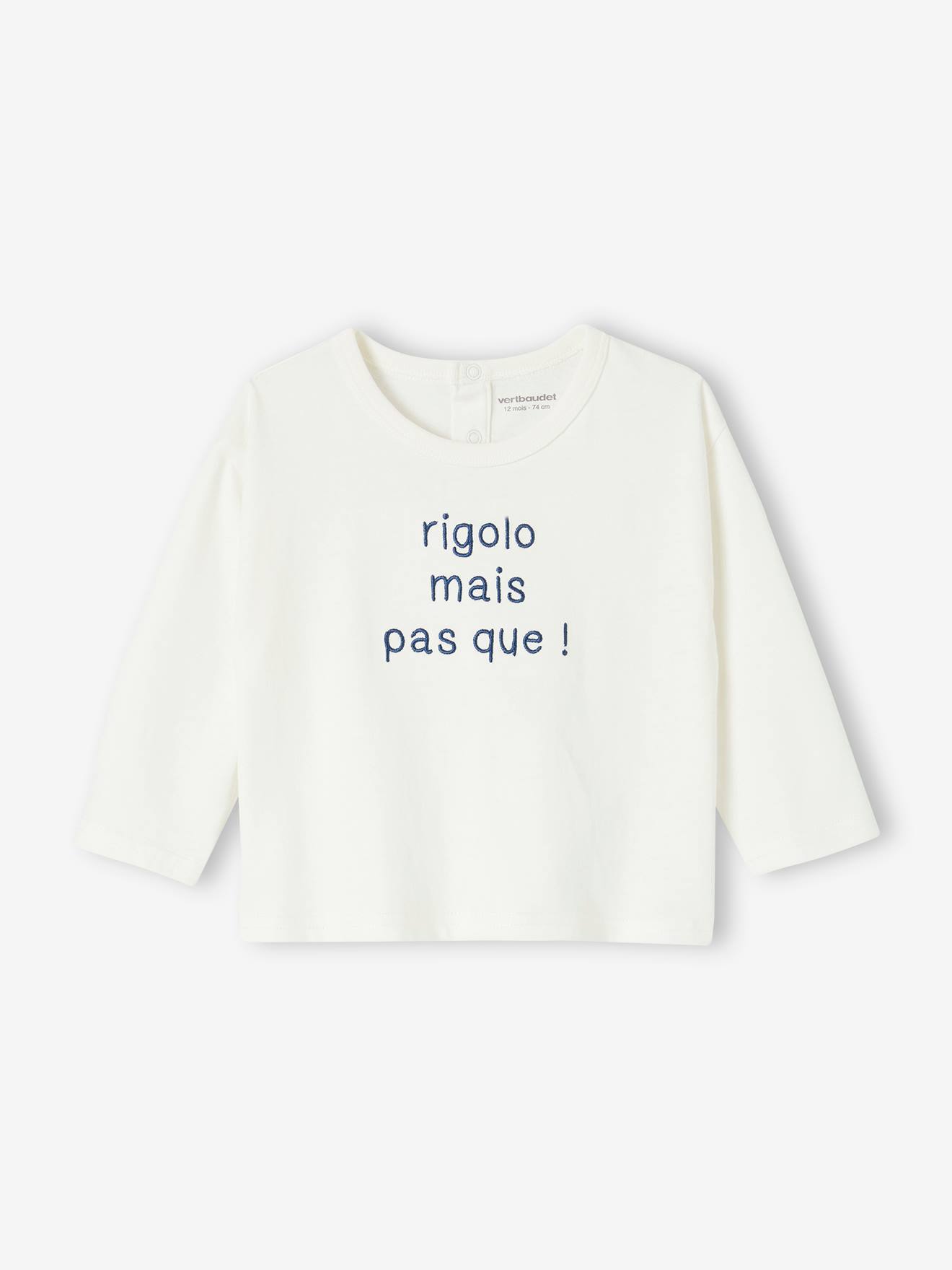 T-Shirt in Organic Cotton for Babies ecru