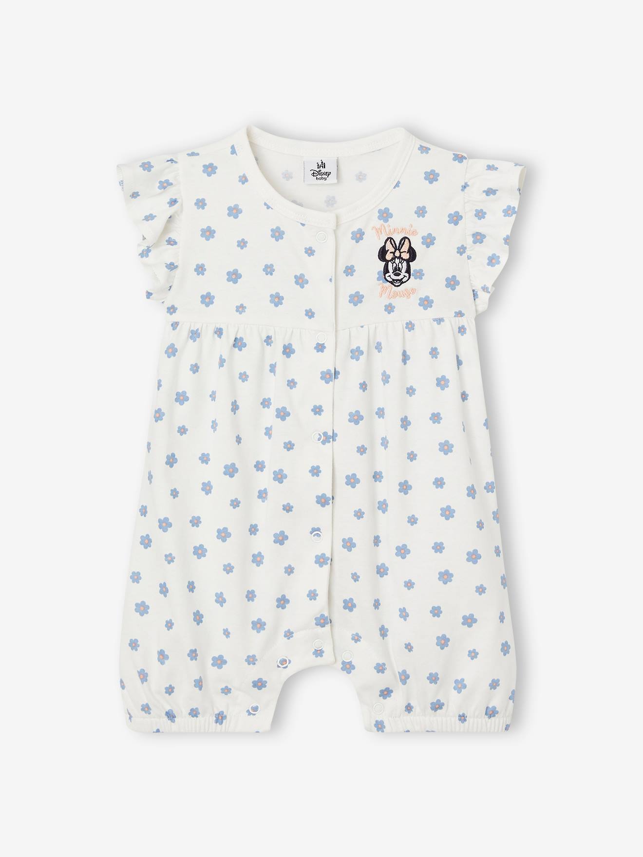 Minnie Mouse Playsuit for Baby Girls, by Disney(r) printed white