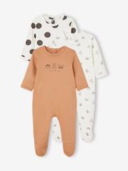 Baby-Pyjamas-Pack of 3 Interlock Sleepsuits for Babies, BASICS