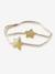 Double-Braided Headband with 2 Stars Gold / stars 