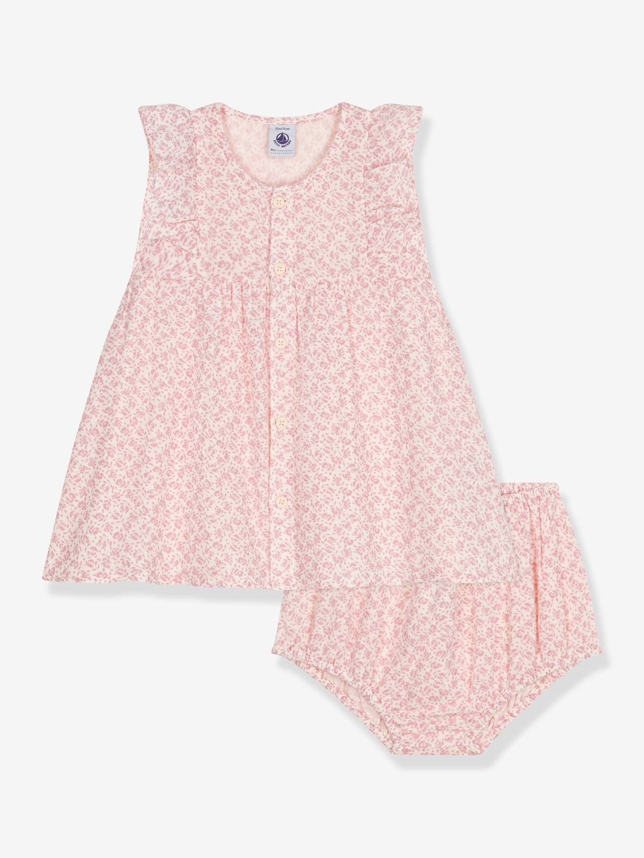 Dress + Bloomers by PETIT BATEAU pale