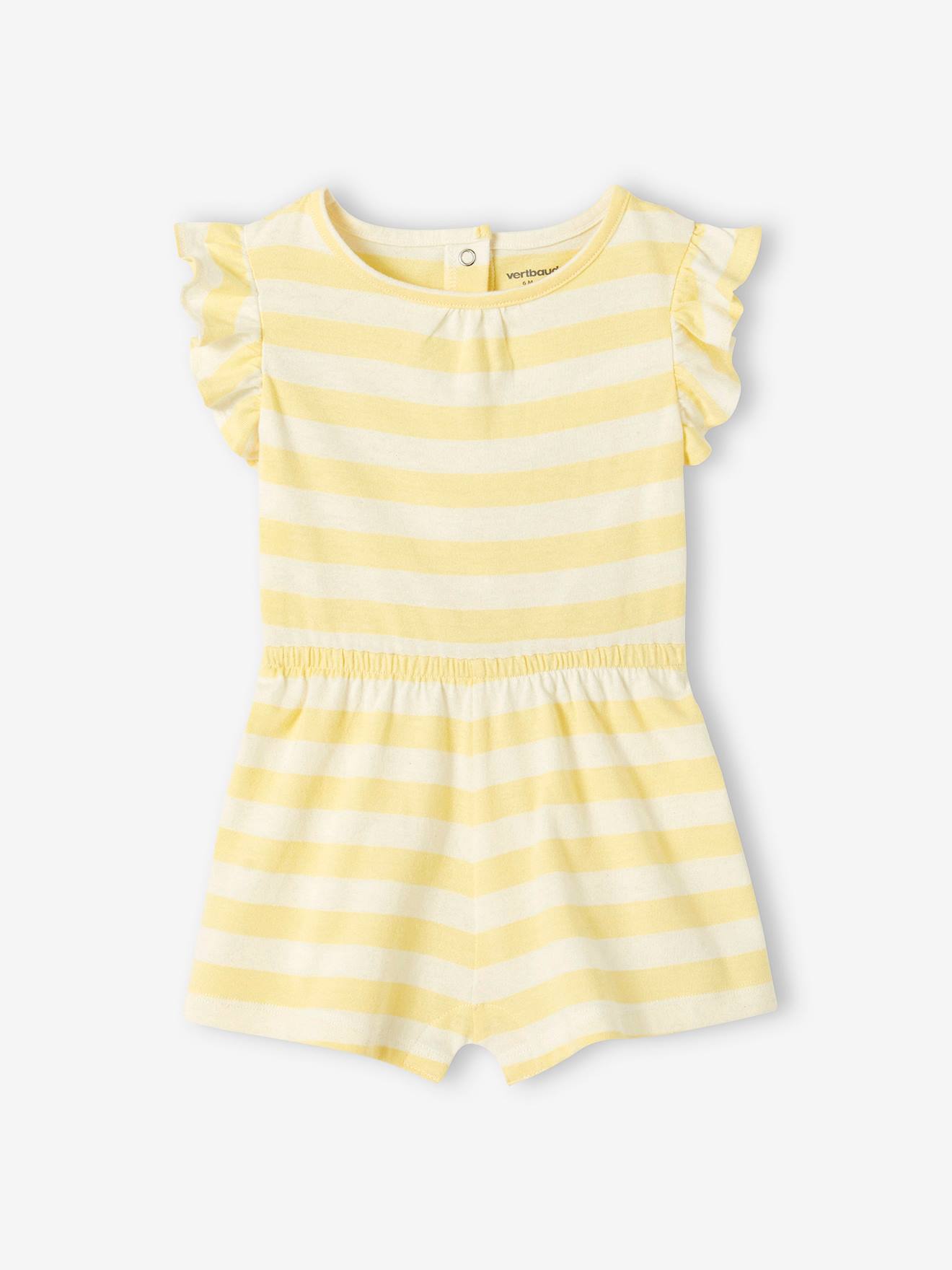 Basics Jumpsuit for Babies striped yellow