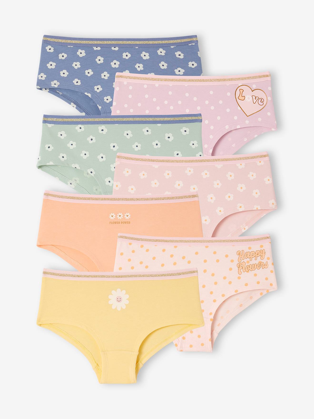 Flower Shorties in Organic Cotton