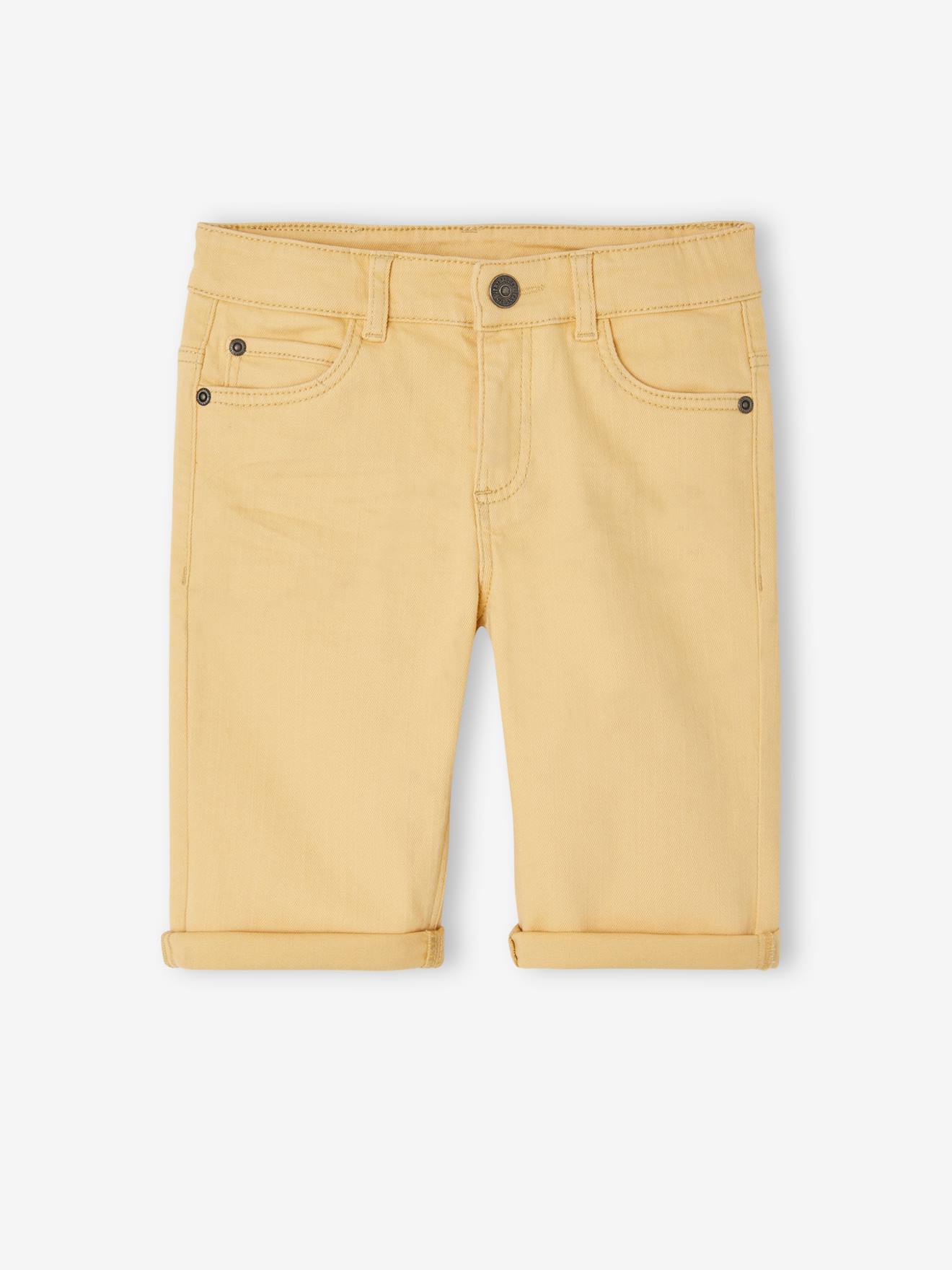 Bermuda Shorts for Boys pale yellow