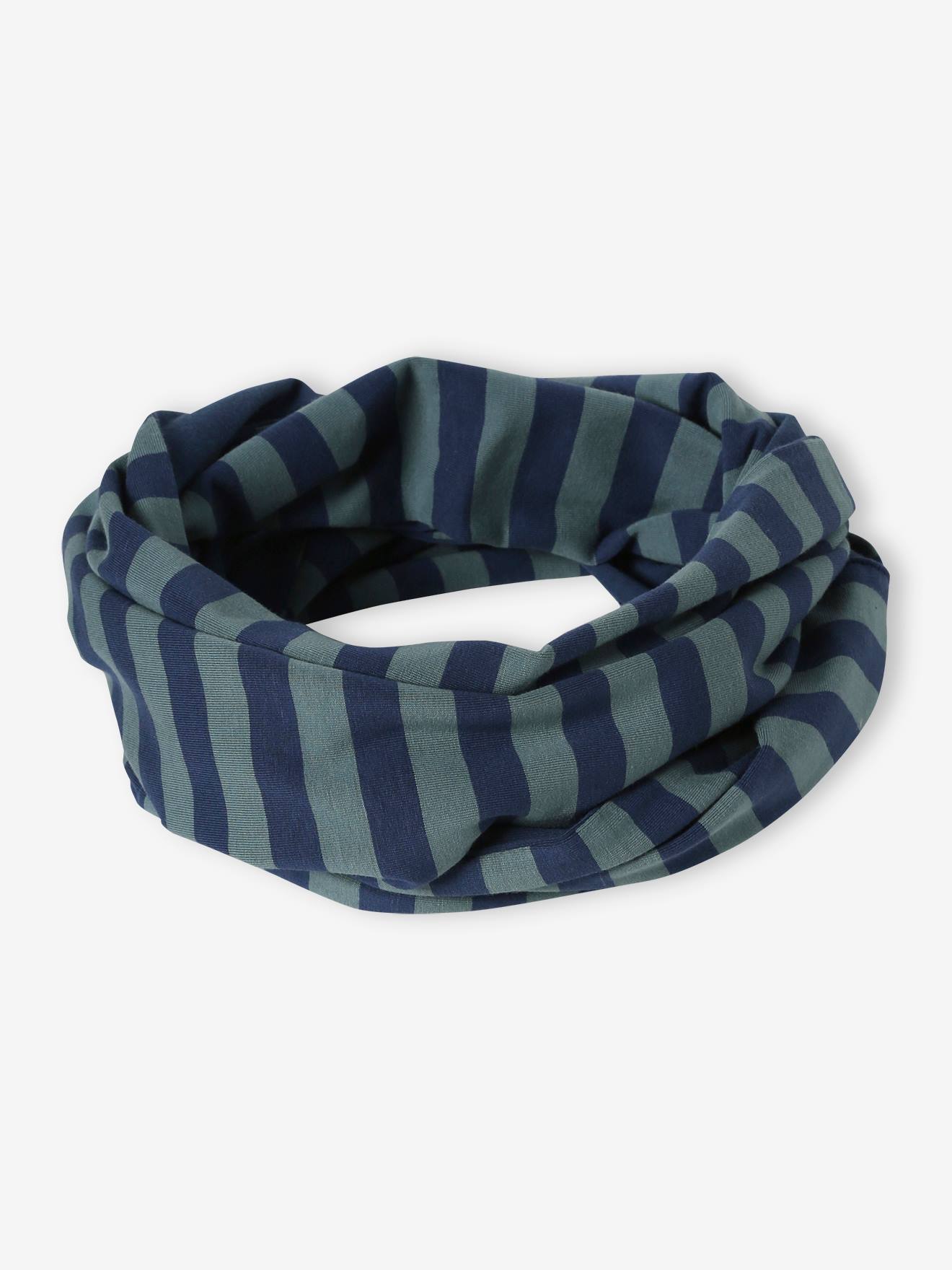 Reversible Infinity Scarf for Boys, Rock/Marl navy blue