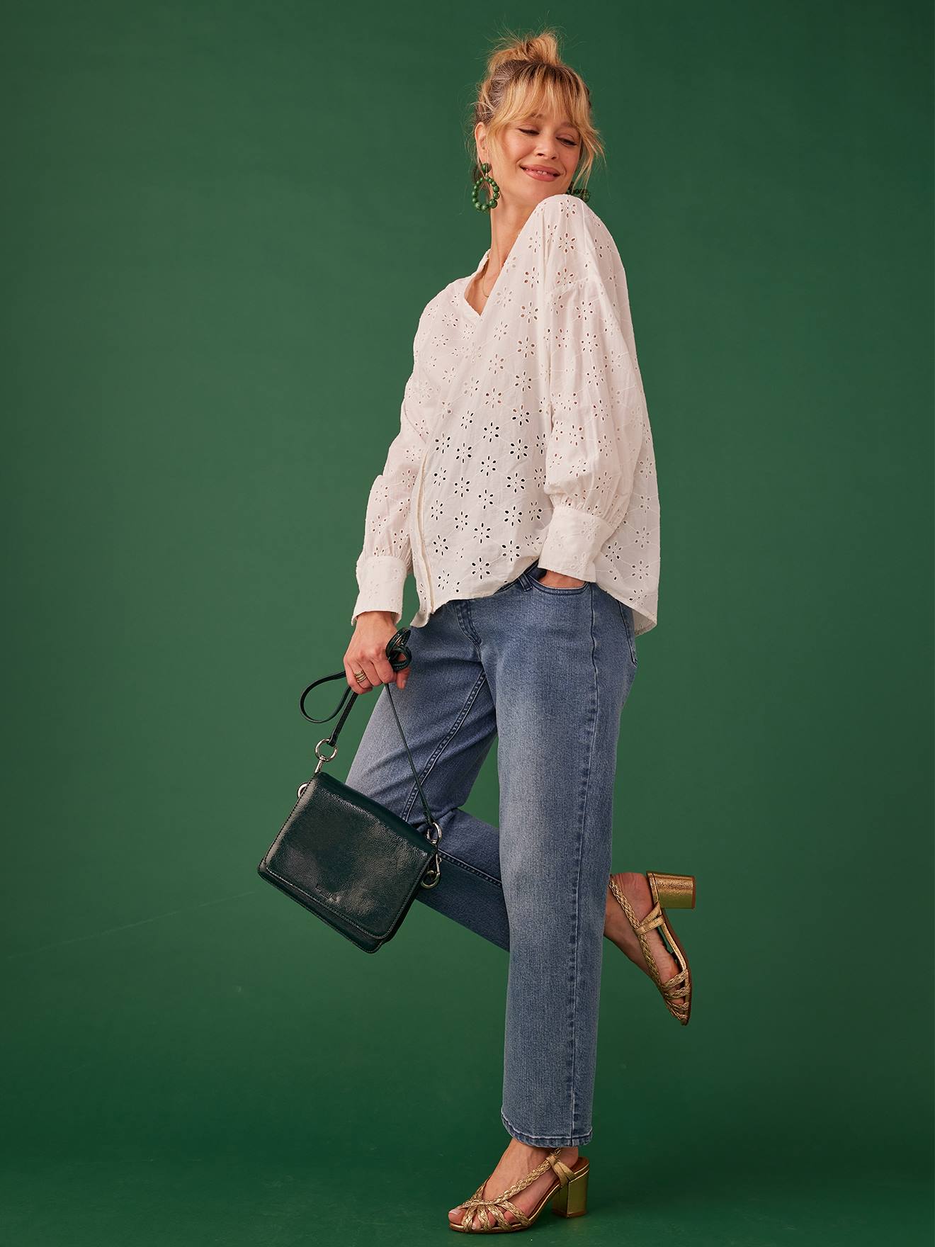 Straight Leg Jeans for Maternity