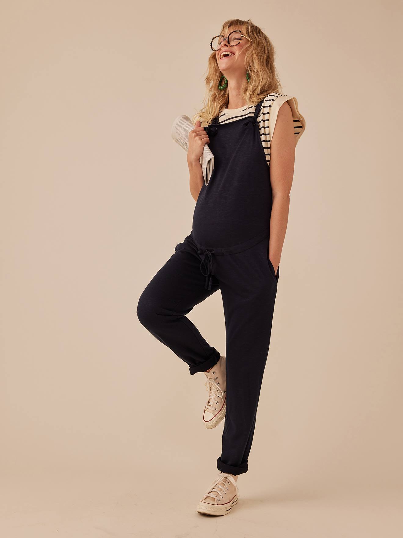 Dungarees in Lightweight Fleece for Maternity