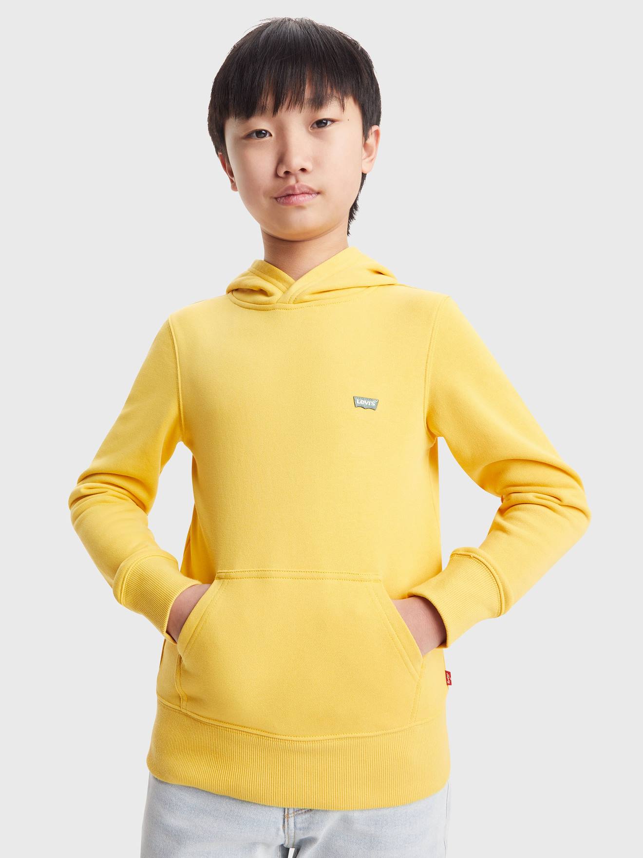 Hooded Sweatshirt for Babies, LVB Mini Batwing by Levi’s(r) mustard