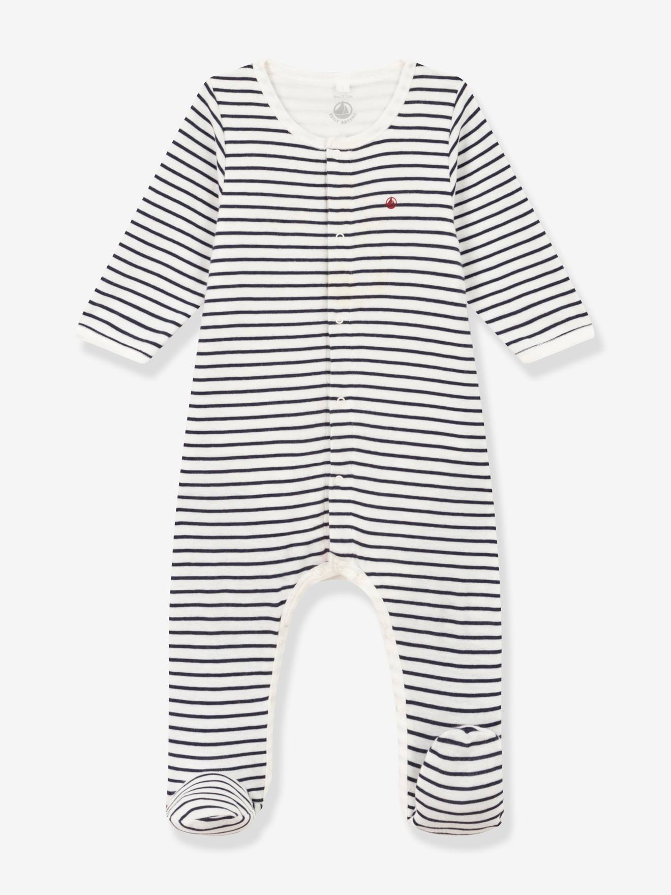 Striped Cotton Bodyjamas for Babies