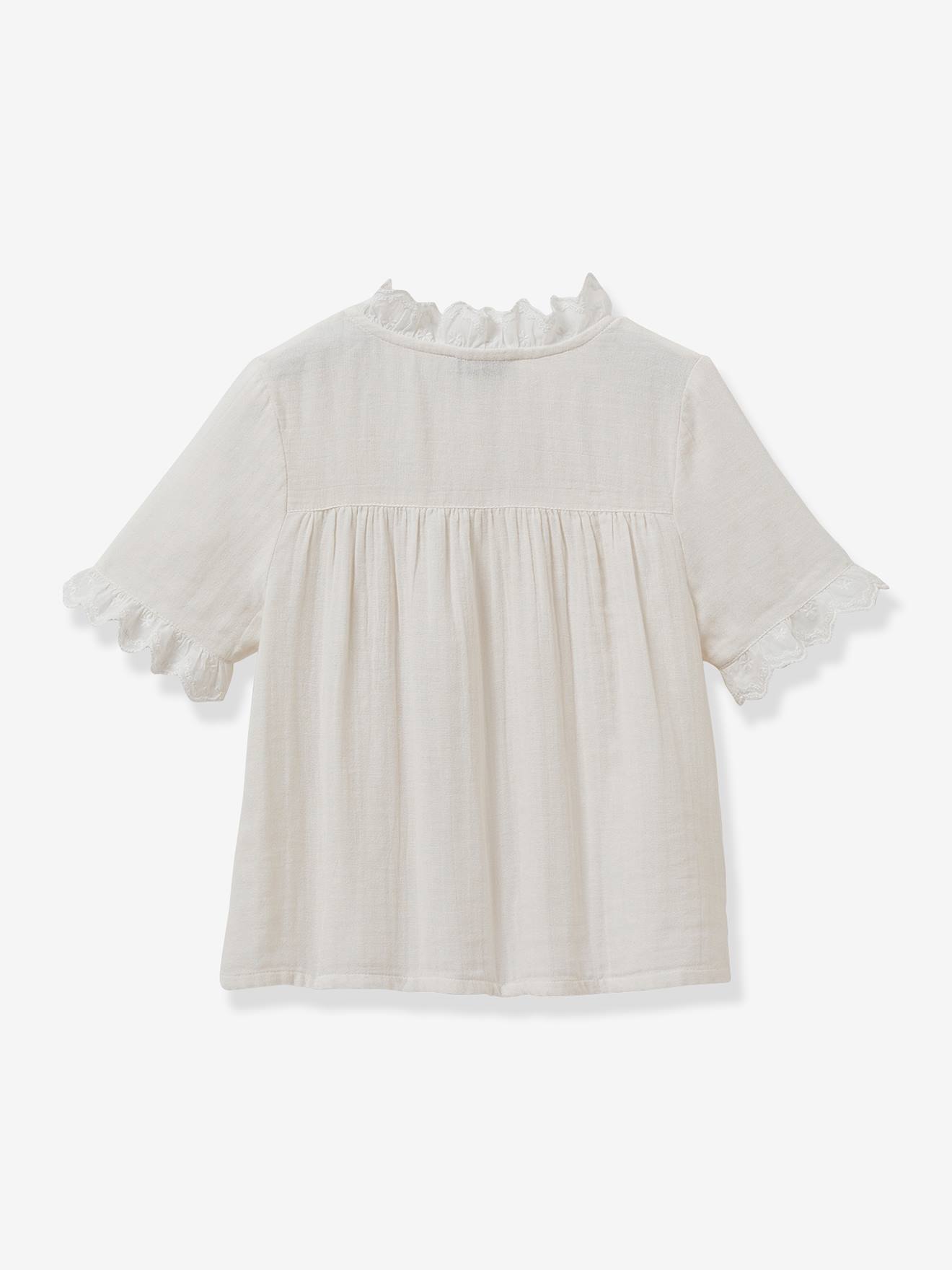 Shirt in Organic Cotton Gauze for Girls