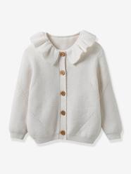 Baby-Jumpers, Cardigans & Sweaters-Cardigans-Cardigan in Organic Cotton & Wool for Babies, by CYRILLUS