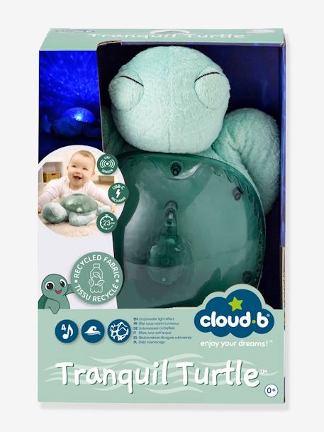 Tranquil Turtle Rechargeable Night Light, by CLOUD B blue+blush+green+violet 