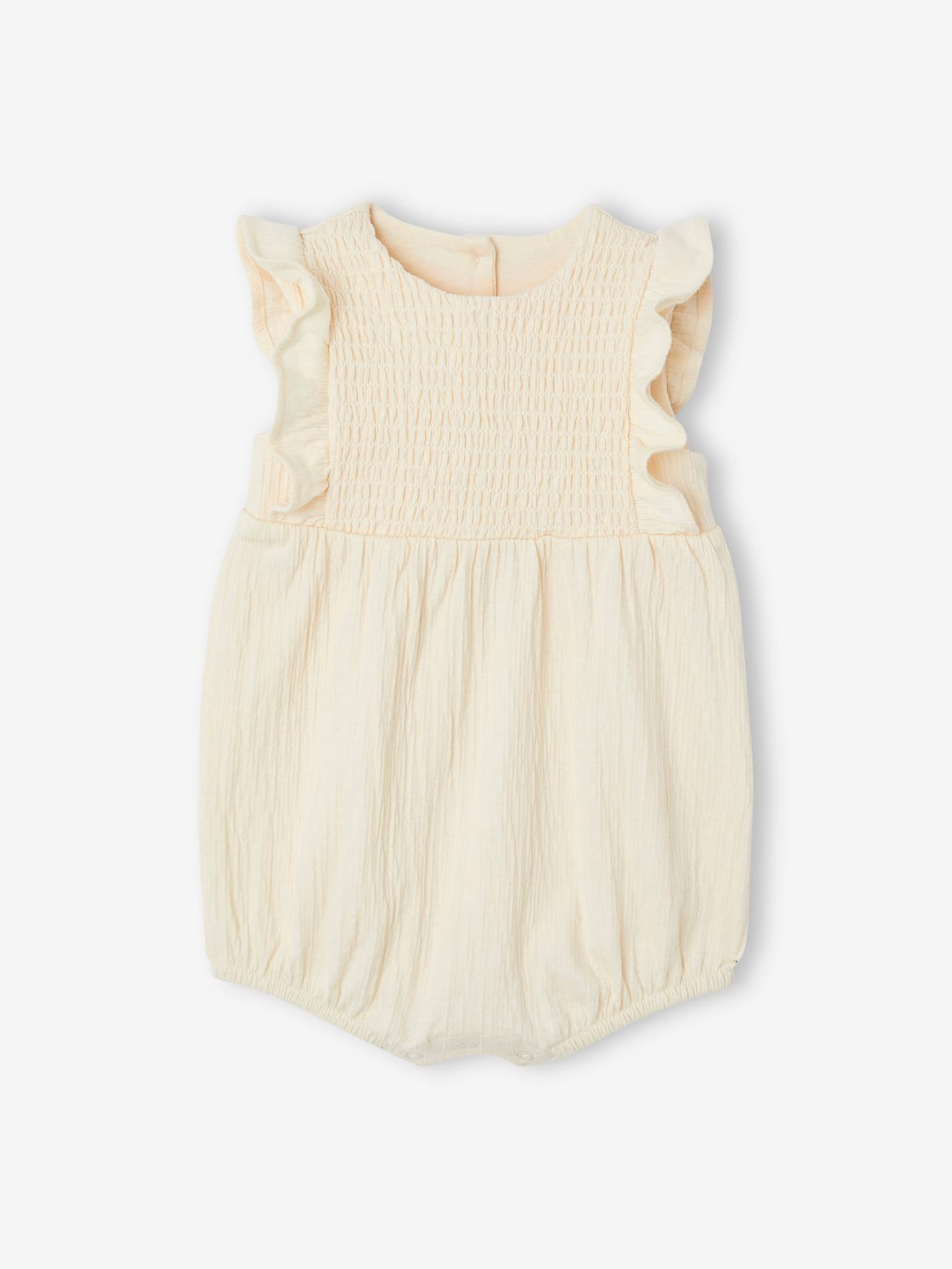 Sleeveless Jumpsuit for Babies vanilla