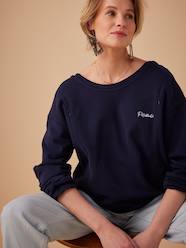 Organic Cotton Sweatshirt with "Pétillante" Embroidery, ENVIE DE FRAISE