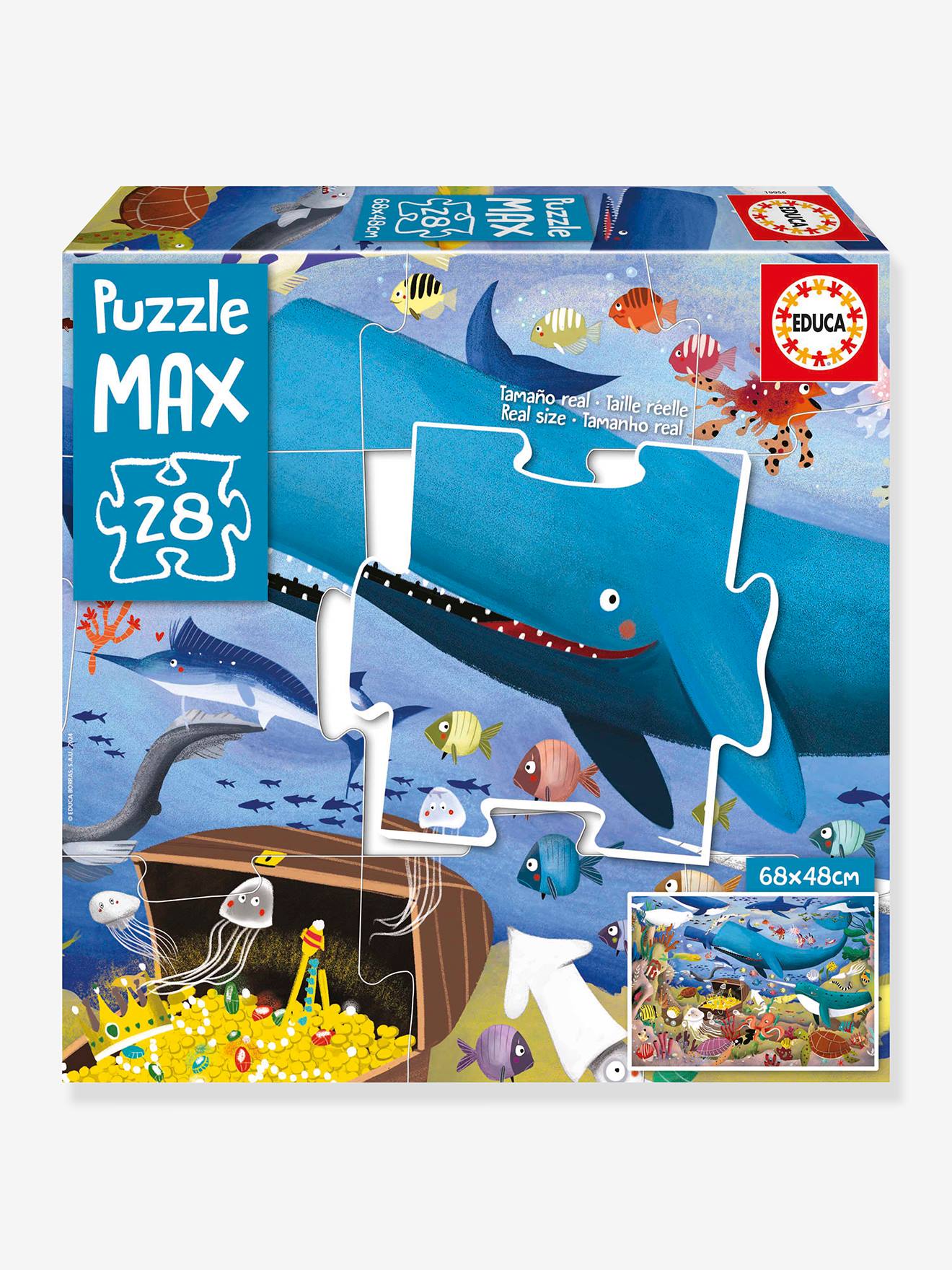 28-Piece Max Puzzle, Animals Under the Sea - EDUCA blue