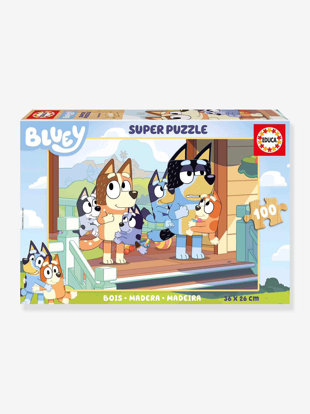 100-Piece Super Puzzles - Bluey - EDUCA multicoloured