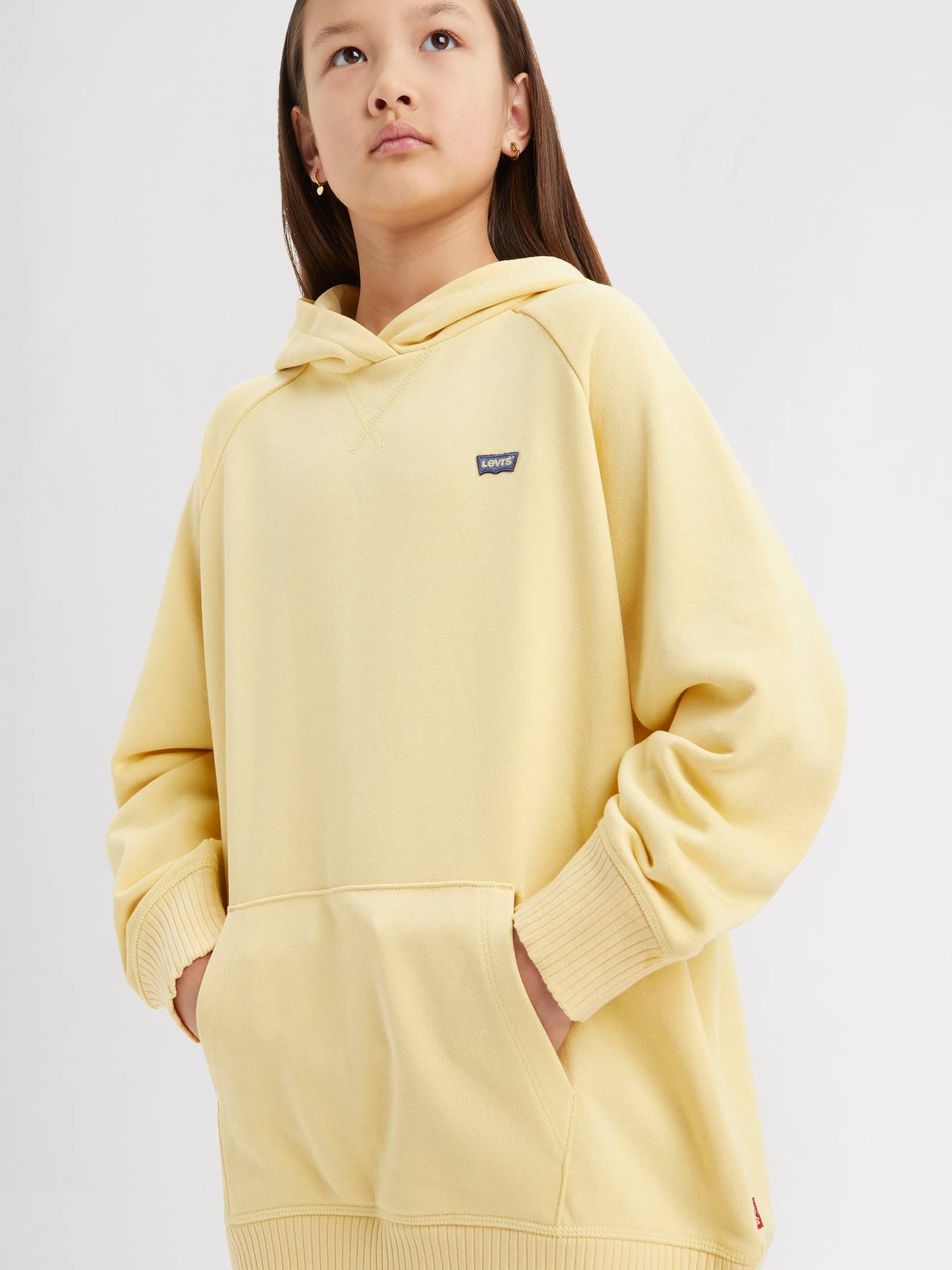 Hooded Sweatshirt by Levi s for Girls pale yellow Girls Vertbaudet