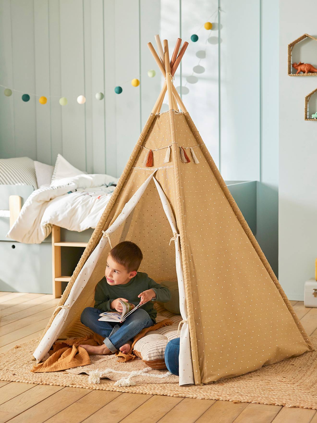 Reversible Tipi - Wood FSC® Certified caramel
