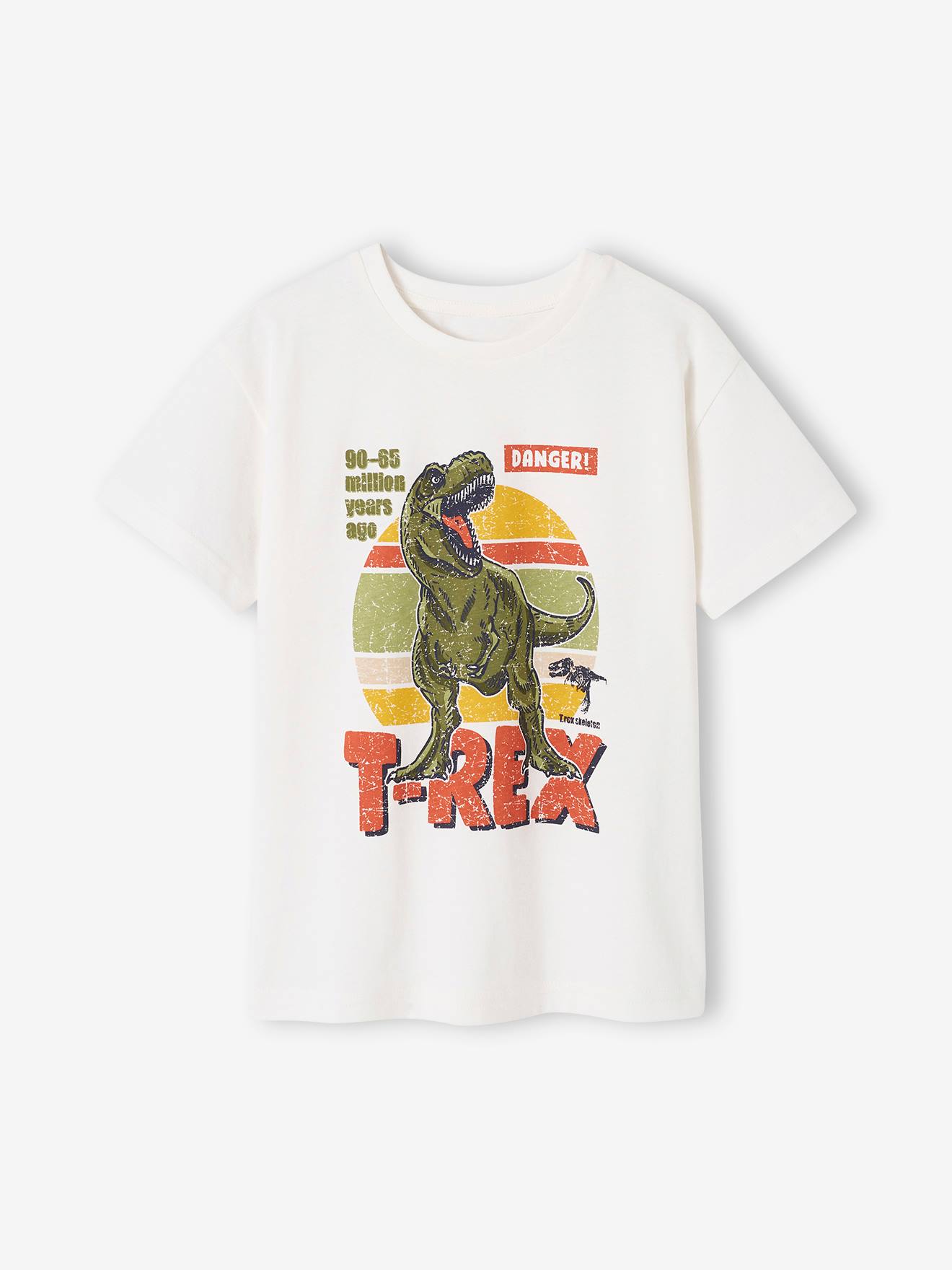 Dinosaur T-Shirt for Boys ecru