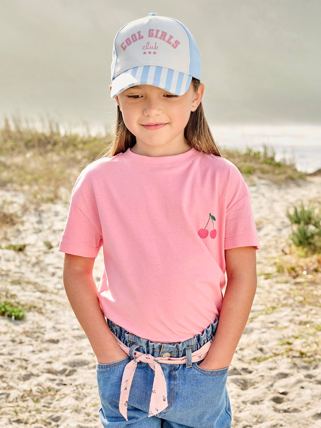 Plain Basics T-Shirt for Girls sweet pink