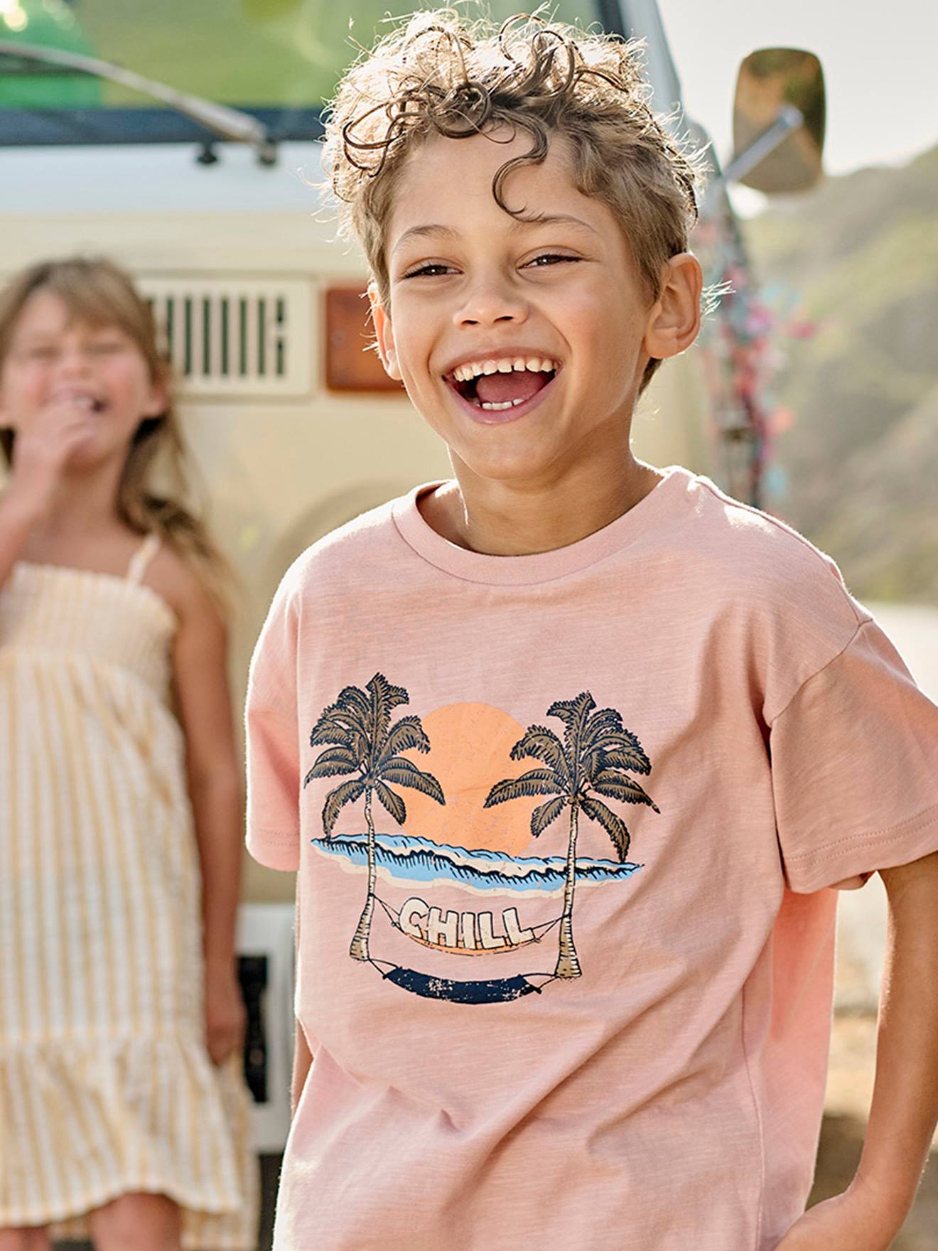 A "Chill" T-Shirt for Boys old rose