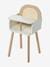 High Chair in FSC® Wood & Wicker Multi+white 