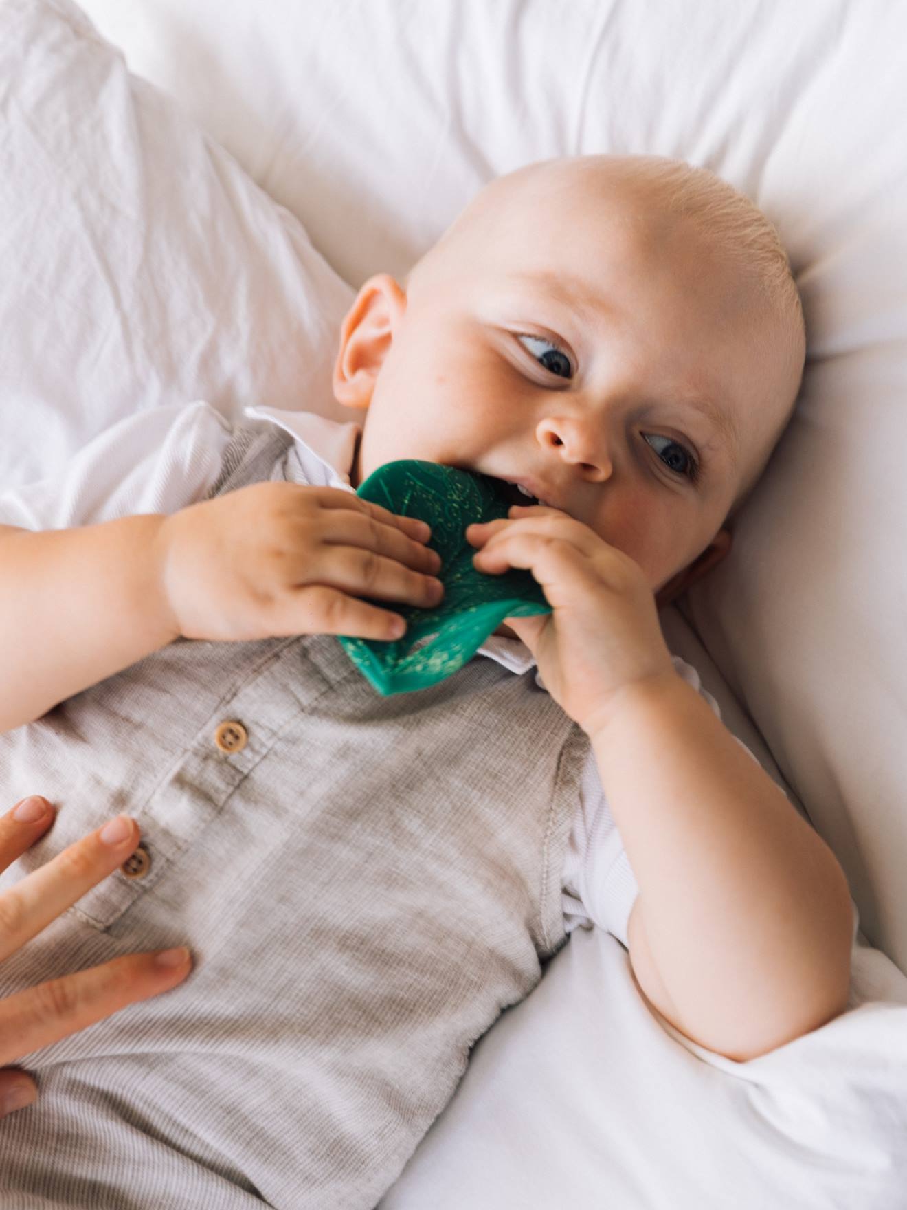 Baby Teether - Chlorophyll Leaf - OLI & CAROL