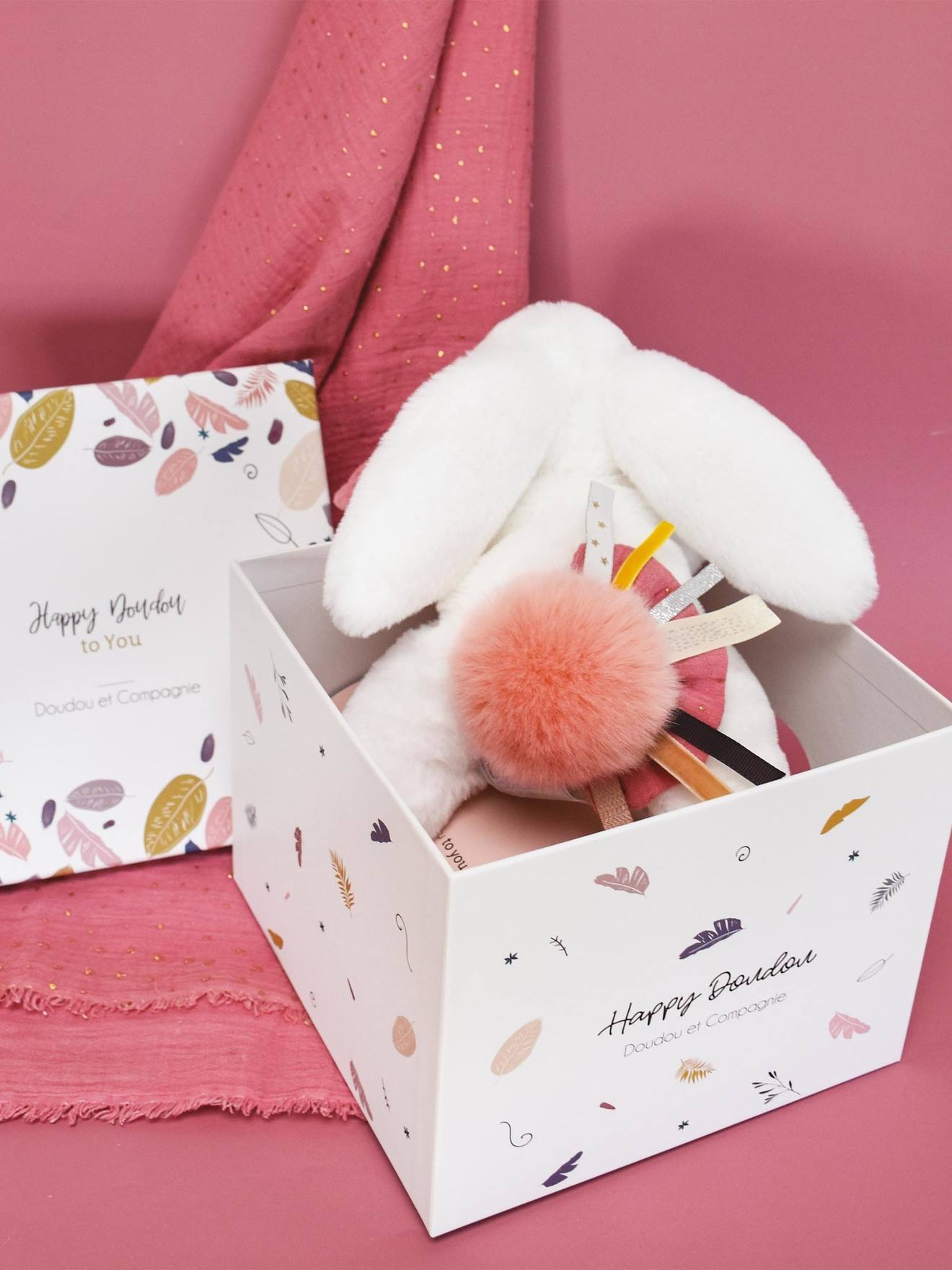 Doudou Et Compagnie Plüschbär „Attrape-Dream“ – Kuschelig, Beige, In Geschenkbox