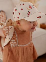 Baby-Accessories-Cap with Apple Prints for Baby Girls