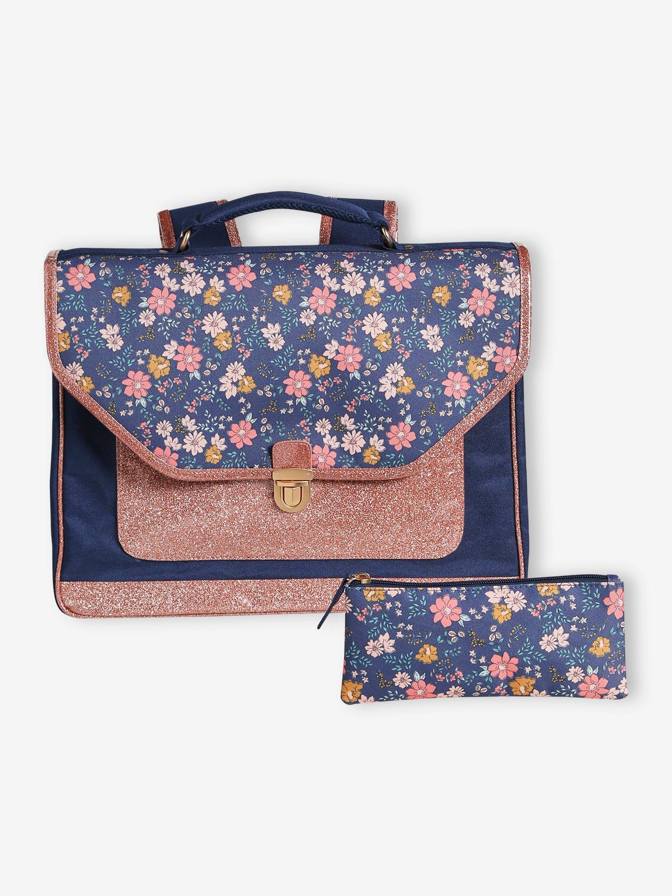 Flowers Satchel + Pencil Case