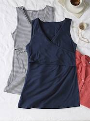 Pack of 2 Sleeveless Tops with Crossover Effect for Maternity, Fiona by ENVIE DE FRAISE