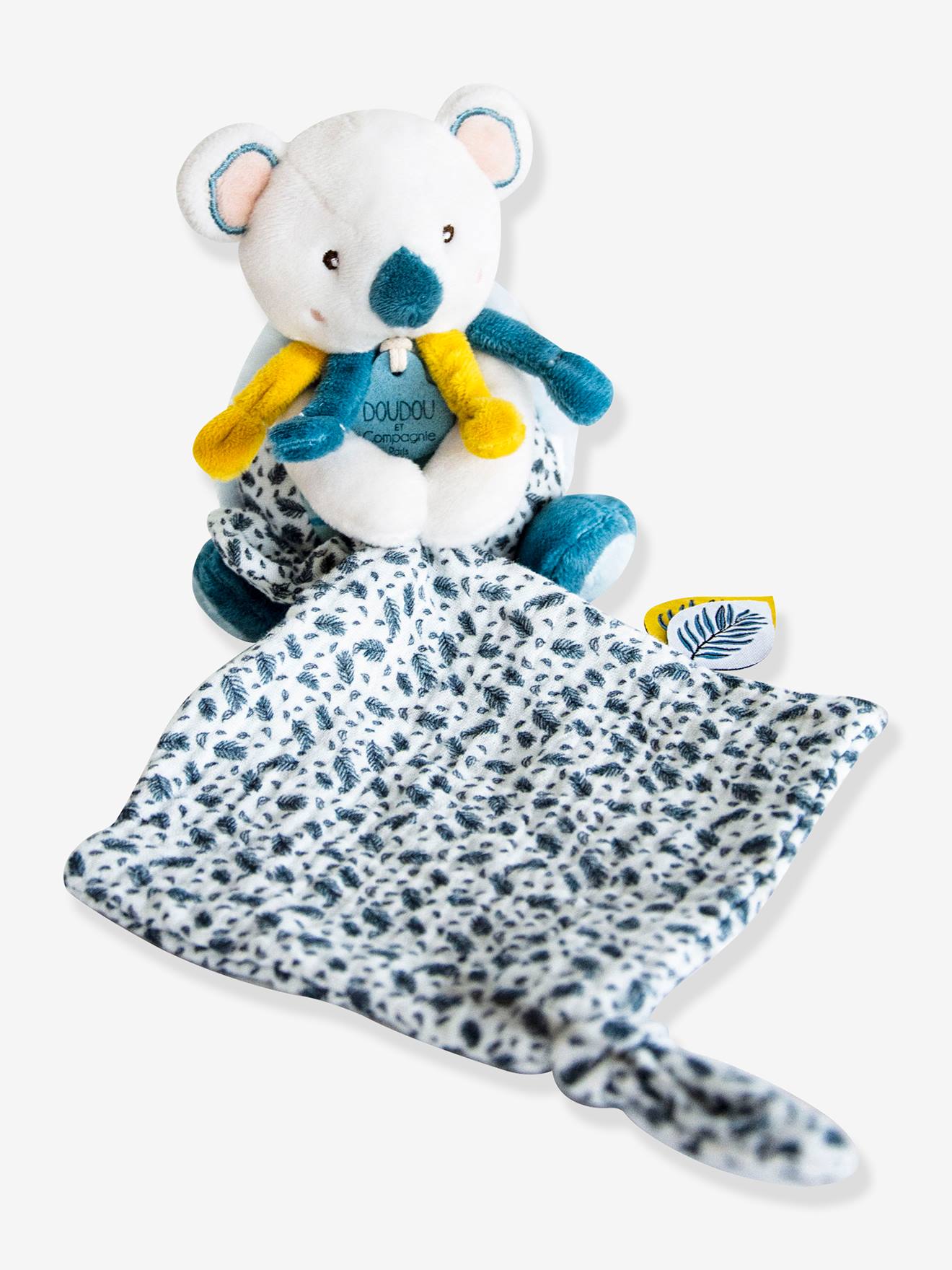 Yoca the Koala Soft Toy with Comforter 15 cm DOUDOU ET COMPAGNIE blue Toys Vertbaudet