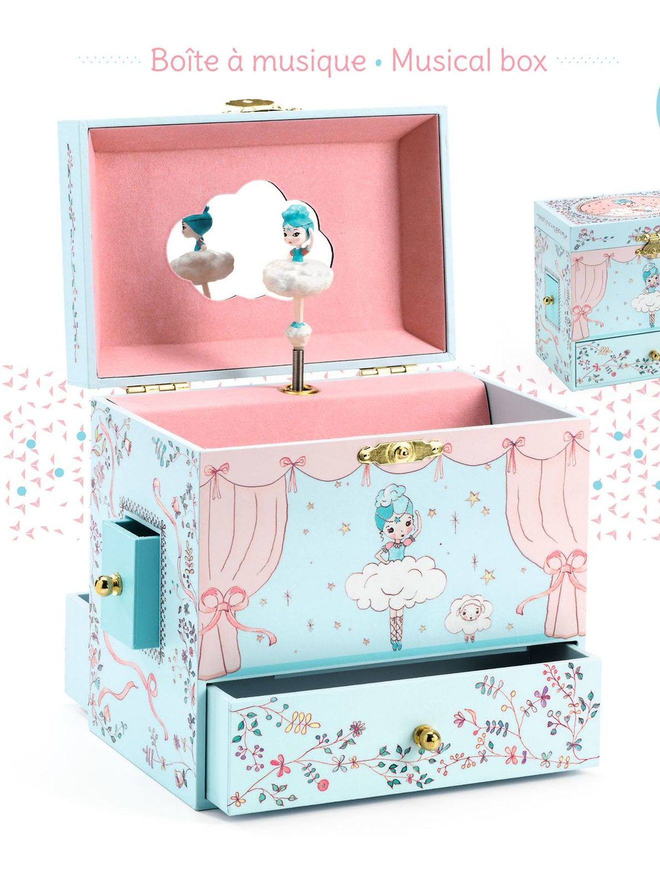 Large Ballerina on Stage Music Box - DJECO multicoloured