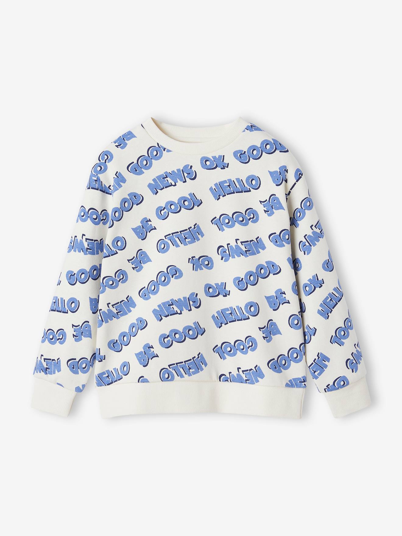 Long Sleeve Sweatshirt with XXL Inscriptions