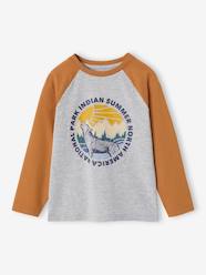 Boys-Tops-Top with Graphic Motif & Raglan Sleeves for Boys