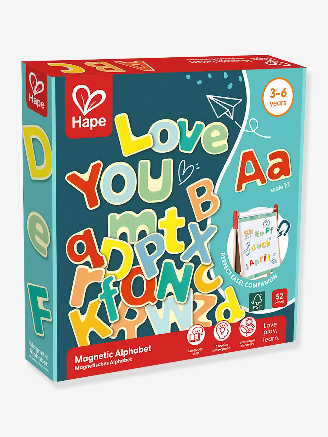 Magnetic Alphabet - HAPE multicoloured