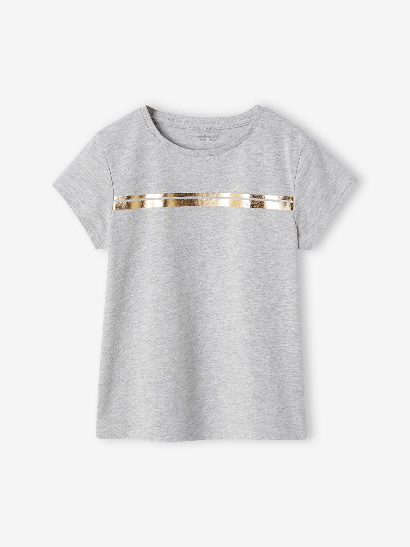 Sports T-Shirt with Iridescent Stripes