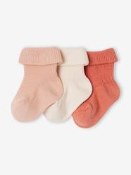 Baby-Pack of 3 Pairs of Plain Socks for Babies