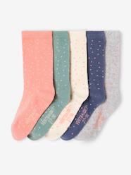 Girls-Underwear-Socks-Pack of 5 Pairs of Dotted Socks for Girls