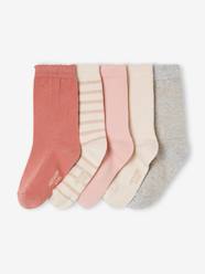 -Pack of 5 Pairs of Socks for Girls