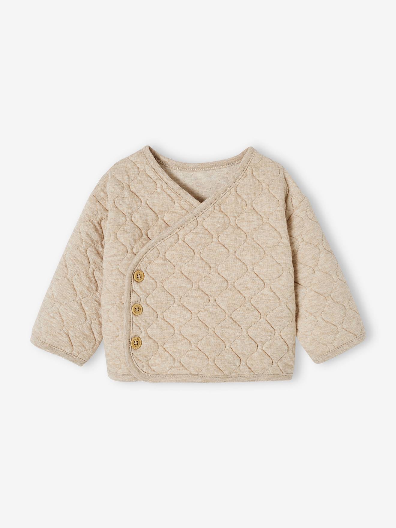 Wrap-Over Cardigan with Front Opening