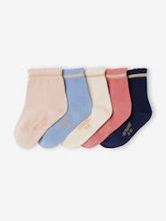 Baby-Pack of 5 Pairs of Socks with Scintillating Details for Baby Girls, BASICS