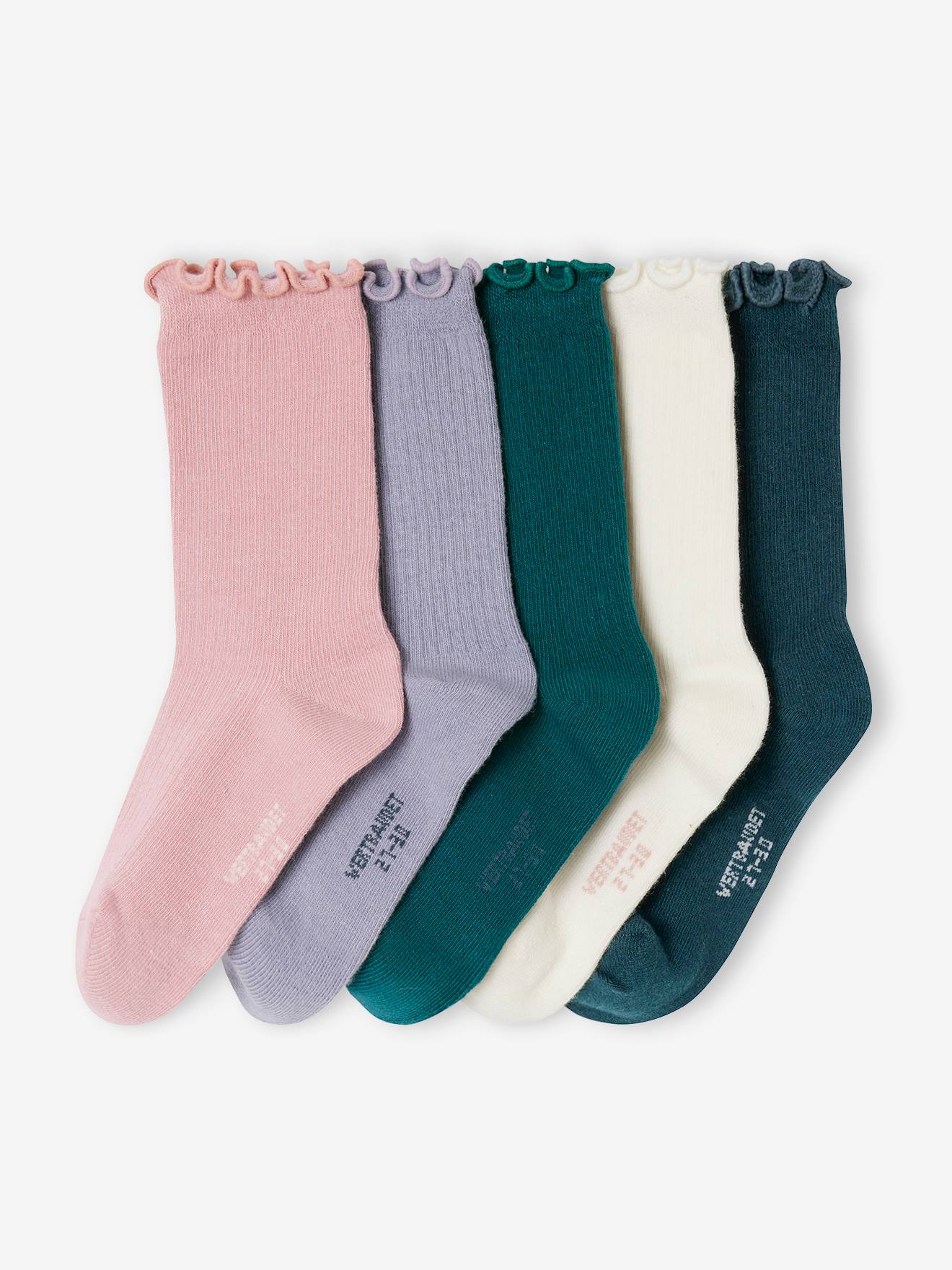 Pairs of Rib Knit Socks