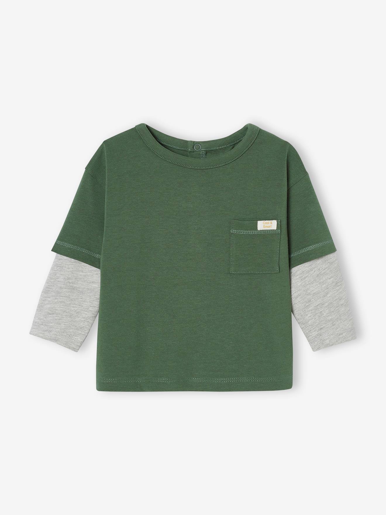 Long Sleeve Top with Layered Look