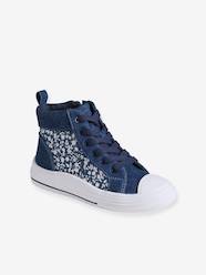 Shoes-Girls Footwear-Trainers-Denim-Effect Trainers for Girls