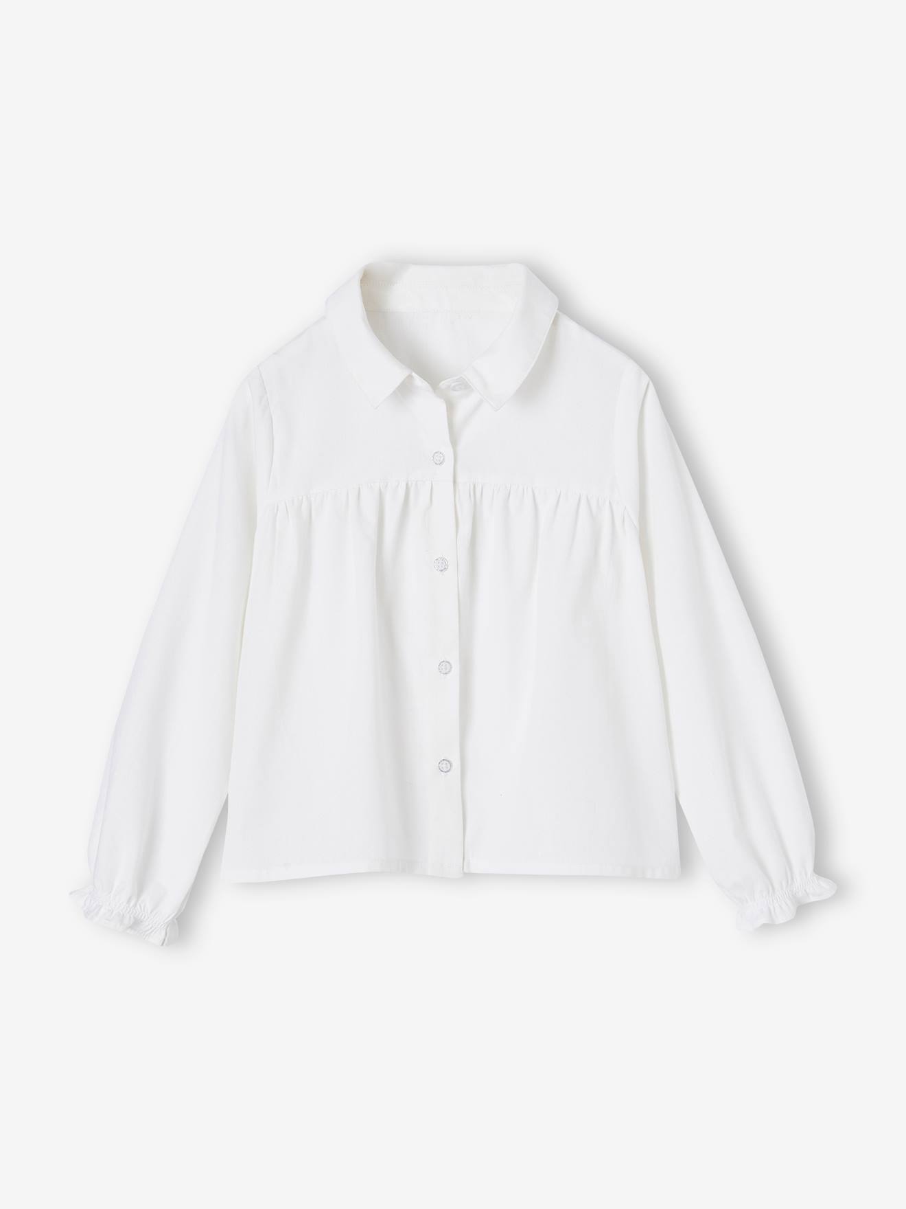 Poplin Shirt with A-Line Cut