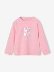 Girls-Tops-T-Shirts-Long Sleeve Top with Metallised Detail for Girls