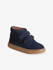 Shoes-Boys Footwear-Trainers-Hook-&-Loop Trainers in Leather for Boys