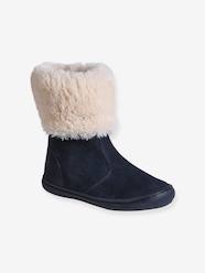 Shoes-Girls Footwear-Knee High Boots with Faux Fur, for Girls